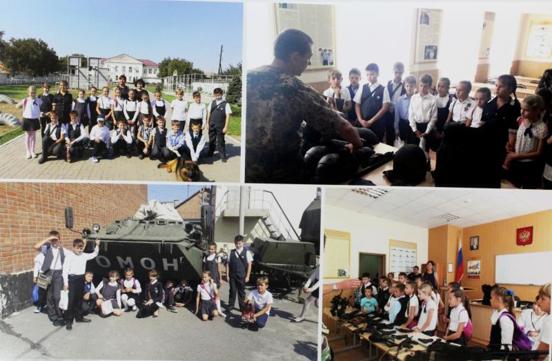 В Ростовской области школьники выразили благодарность и подарили рисунки бойцам таганрогского ОМОНа
