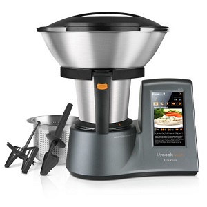 Кухонная машина Mycook Touch с сенсорным экраном 7 дюймов и Wi-Fi для легкого приготовления блюд, рецепты в облаке.