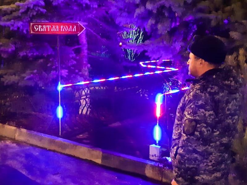 На Ставрополье росгвардейцы приняли участие в охране правопорядка в период празднования Крещения Господня