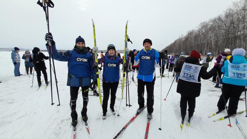 Более 500 жителей шахтерских городов Красноярского края вышли на старт «Лыжни России»