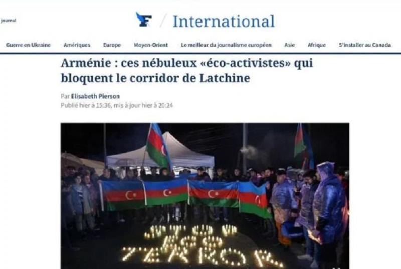 Непонятные «экоактивисты», перекрывшие Лачинский коридор - французское издание Le Figaro